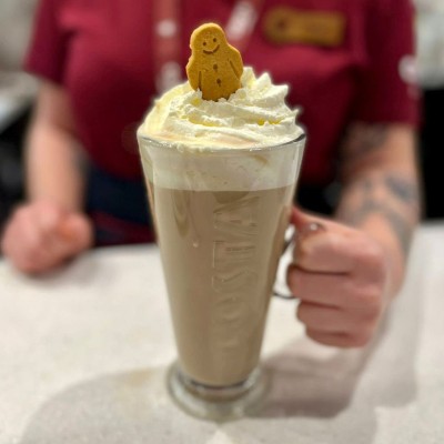 Gingerbread & Cream Latte.